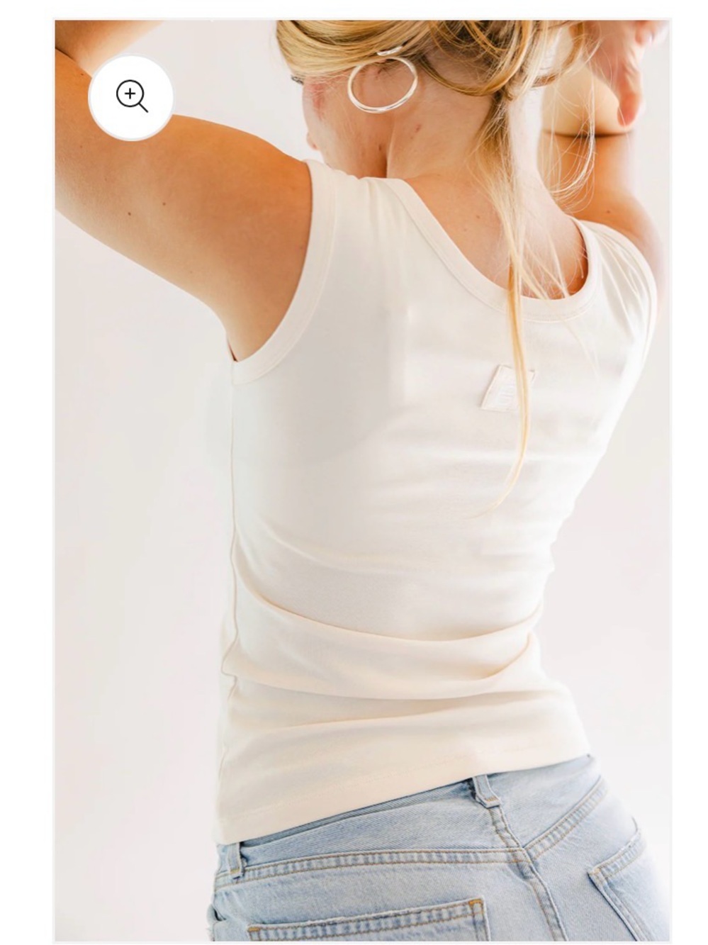 Everly Cream concept Tank Top small